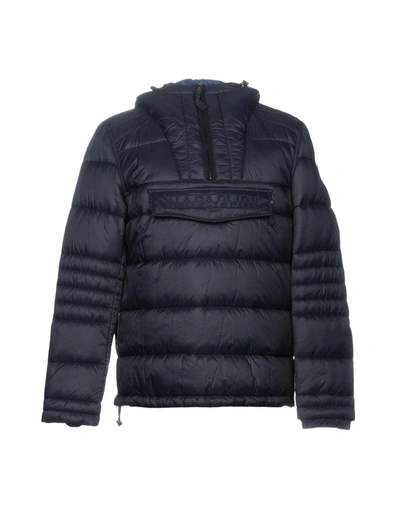 Shop Napapijri Synthetic Down Jacket In Blue