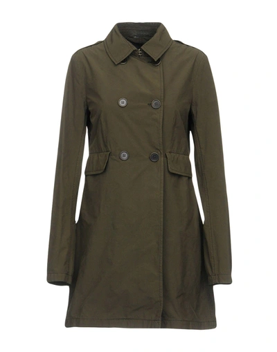 Shop Aspesi Full-length Jacket In Military Green