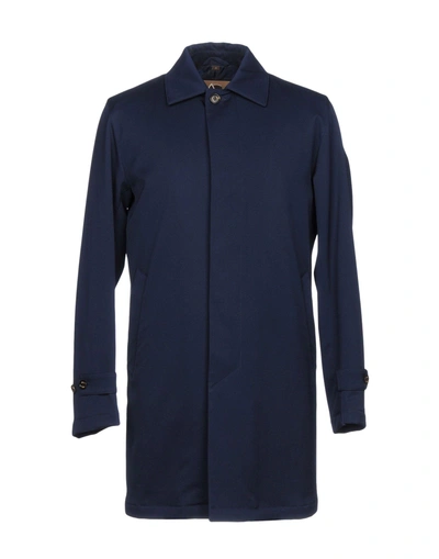 Shop Sealup Overcoats In Dark Blue