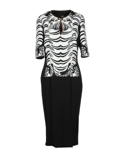 Shop Class Roberto Cavalli Cavalli Class Woman Midi Dress Black Size 10 Polyester, Elastane