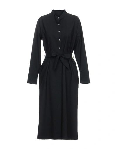 Shop Barena Venezia 3/4 Length Dresses In Black