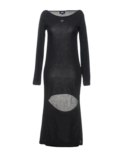 Shop Dust Midi Dress In Black