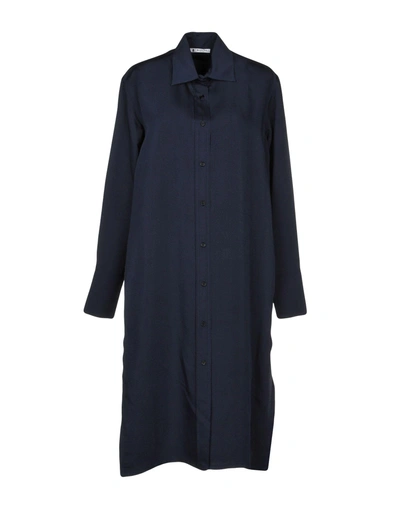 Shop Barena Venezia Midi Dress In Dark Blue