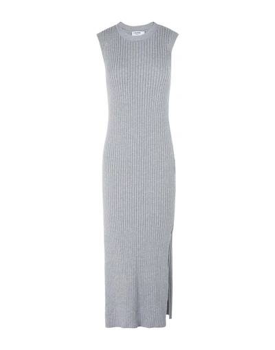 Shop Frame Midi Dress In Light Grey