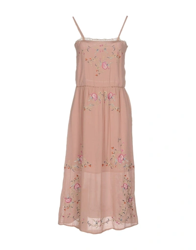 Shop We Are Kindred Midi Dress In Pastel Pink