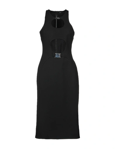 Shop David Koma 3/4 Length Dresses In Black