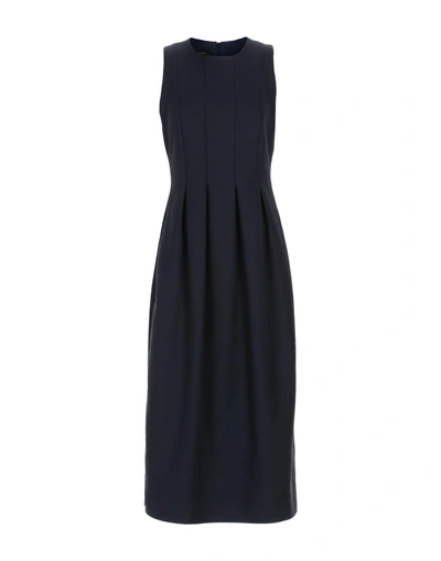 Shop Mother Of Pearl 3/4 Length Dresses In Dark Blue
