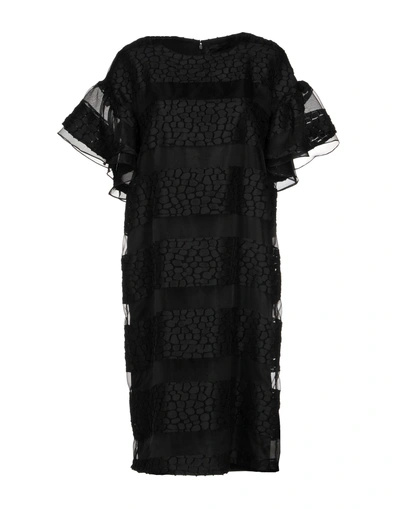 Shop Alessandro Dell'acqua Knee-length Dress In Black