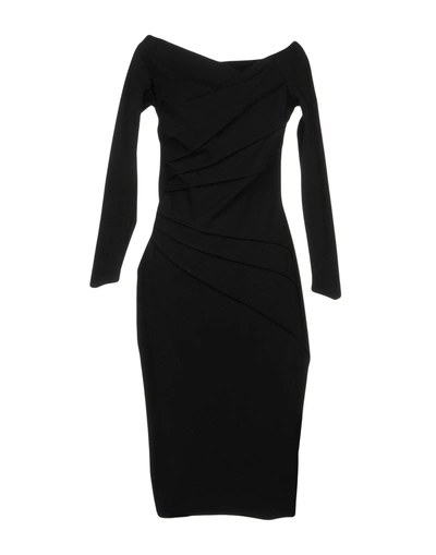 Shop Chiara Boni La Petite Robe Knee-length Dress In Black