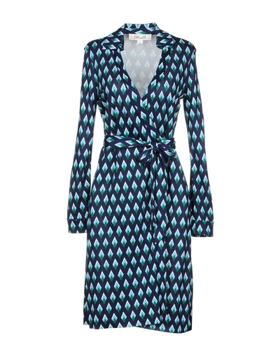 Shop Diane Von Furstenberg Knee-length Dresses In Dark Blue