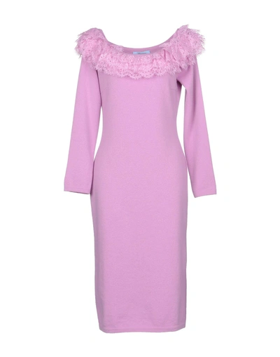 Shop Blumarine Knee-length Dress In Pink