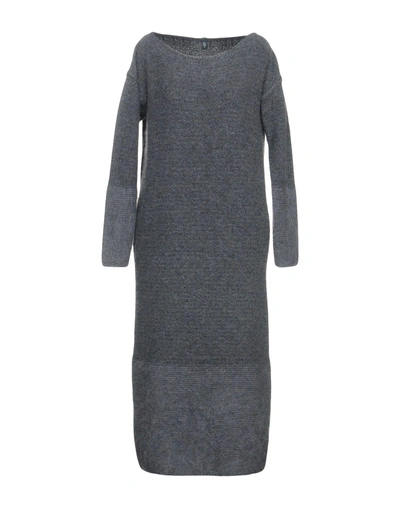 Shop Eleventy Knee-length Dress In Grey