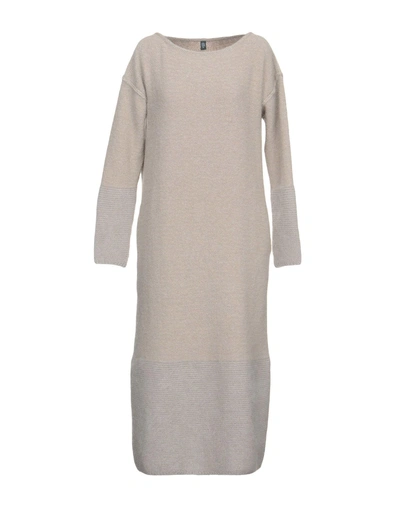 Shop Eleventy Knee-length Dress In Beige
