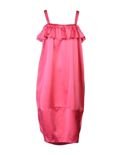Shop Edit Knee-length Dress In Fuchsia
