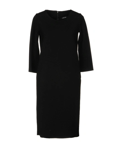 Shop Anneclaire Knee-length Dress In Black