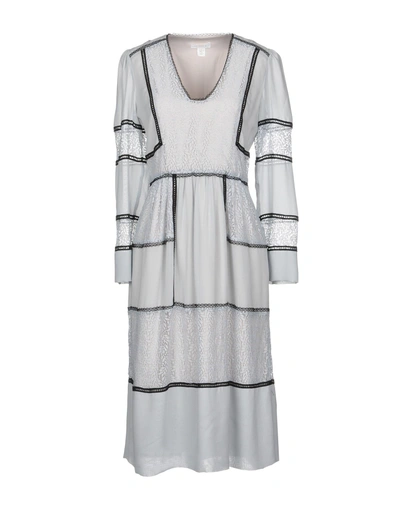 Shop Intropia Knee-length Dress In Light Grey