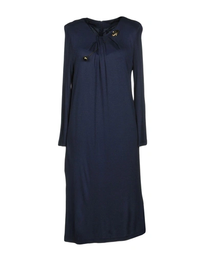 Shop Class Roberto Cavalli Knee-length Dress In Dark Blue