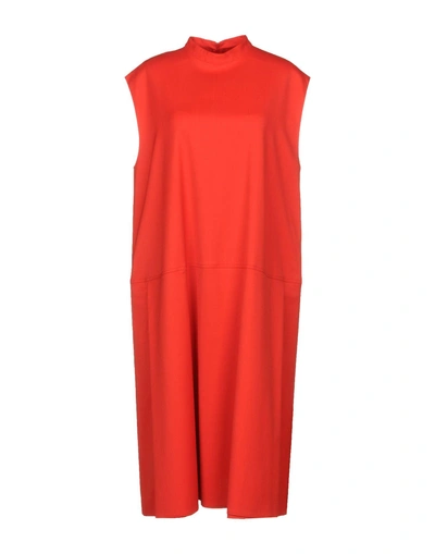 Shop Mm6 Maison Margiela Knee-length Dress In Red