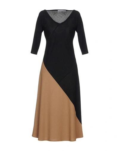 Shop Stephan Janson Knee-length Dress In Black