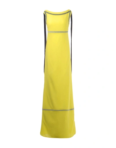 Shop Dsquared2 Long Dresses In Acid Green