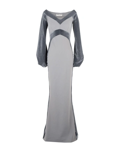 Shop Chiara Boni La Petite Robe Long Dress In Grey