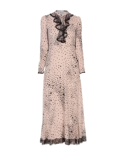 Shop Red Valentino Long Dresses In Pink