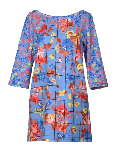Shop Liu •jo Short Dress In Azure