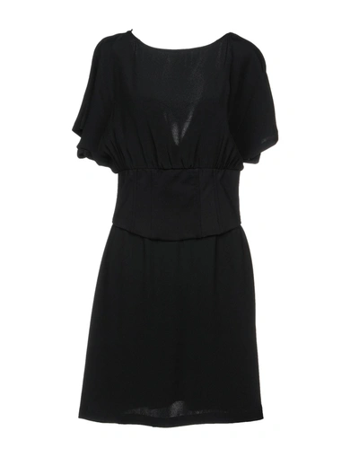 Shop Pinko Woman Mini Dress Black Size 0 Acetate, Viscose