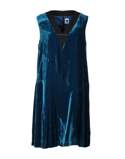 Shop M Missoni Short Dress In Deep Jade