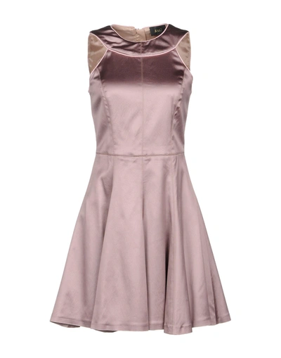 Shop Liu •jo Short Dress In Pale Pink