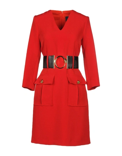Shop Class Roberto Cavalli Short Dress In Red