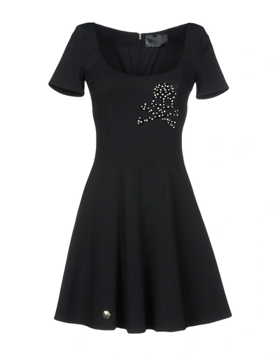 Shop Philipp Plein Short Dresses In Black