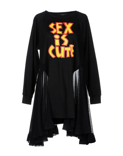Shop Jeremy Scott Short Dresses In Black