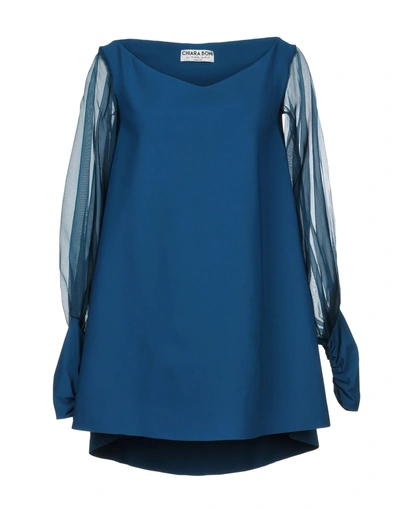 Shop Chiara Boni La Petite Robe Blouse In Deep Jade