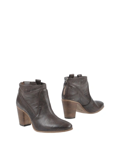 Shop Alberto Fermani Ankle Boot In Dark Brown