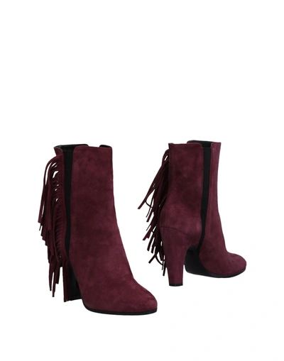 Shop Pinko Ankle Boot In Mauve
