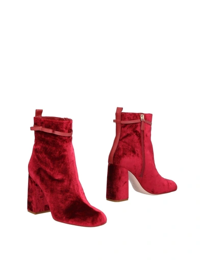 Shop Redv Red(v) Ankle Boots In Garnet