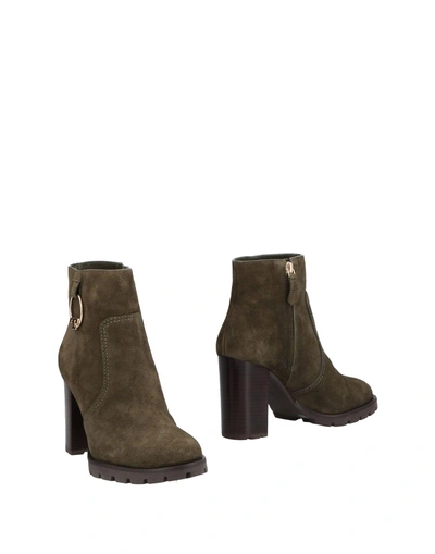 Shop Tory Burch Ankle Boot In Military Green