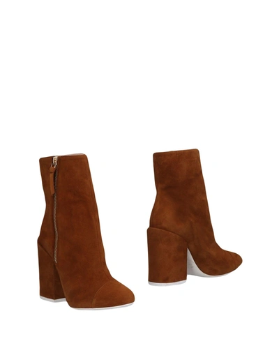 Shop Off-white Ankle Boot In Brown