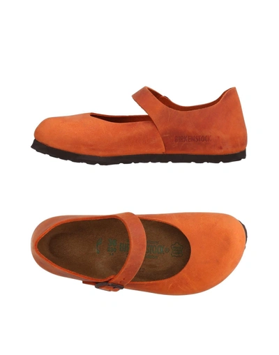 Birkenstock Ballet Flats In Rust | ModeSens