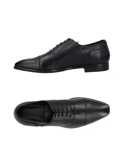 Shop A.testoni Laced Shoes In Black