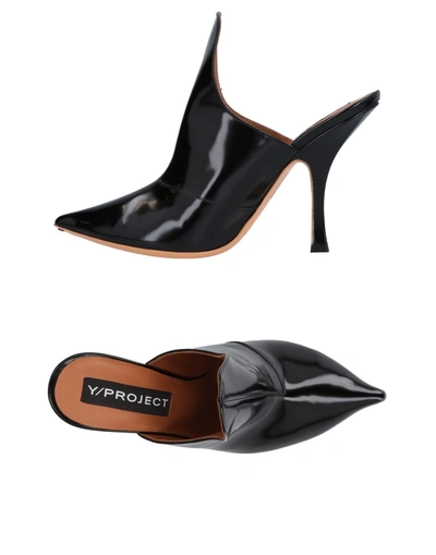 Shop Y/project Mules And Clogs In Black