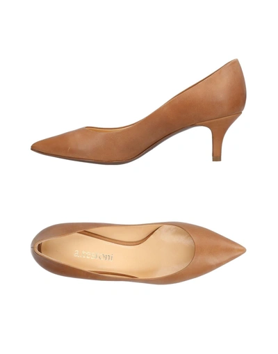 Shop A.testoni Pump In Camel