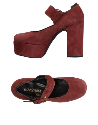 Shop Ottod'ame Pumps In Brick Red