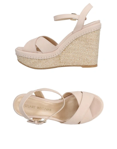 Shop Stuart Weitzman Sandals In Ivory