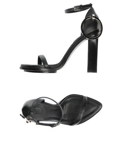 Shop Versus Sandals In Black