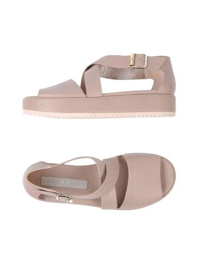 Shop Agl Attilio Giusti Leombruni Sandals In Beige