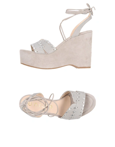 Shop Unisa Sandals In Light Grey