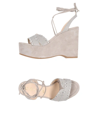Shop Unisa Sandals In Dove Grey