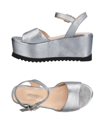 Shop Anteprima Sandals In Silver